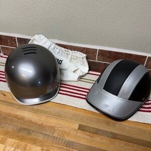 Two Bike Helmets with communication